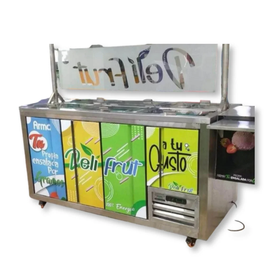 Barra de Trabajo Refrigerada - Frente: 1.30m
