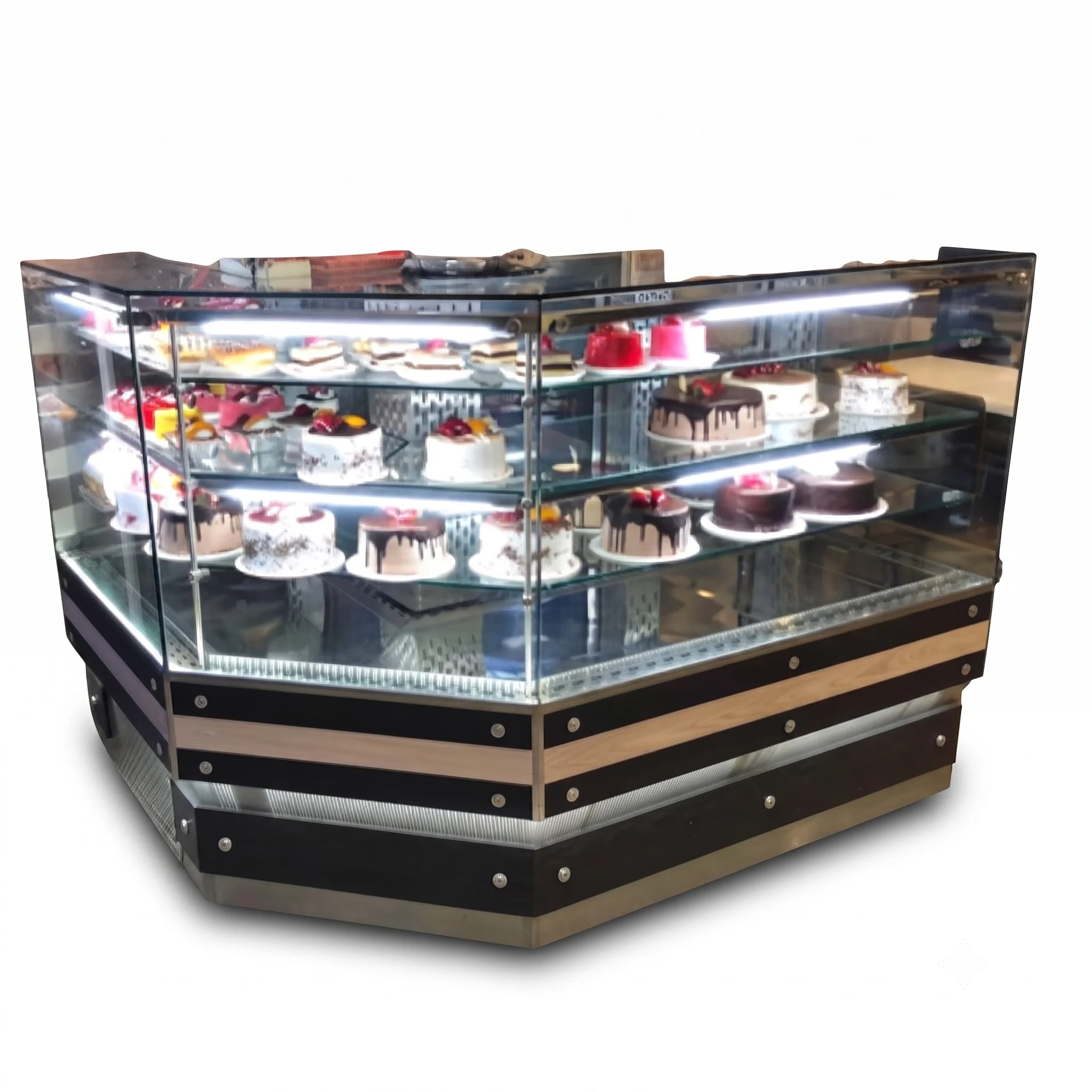 Vitrina Refrigerada para Postres - Frente: 1.90m